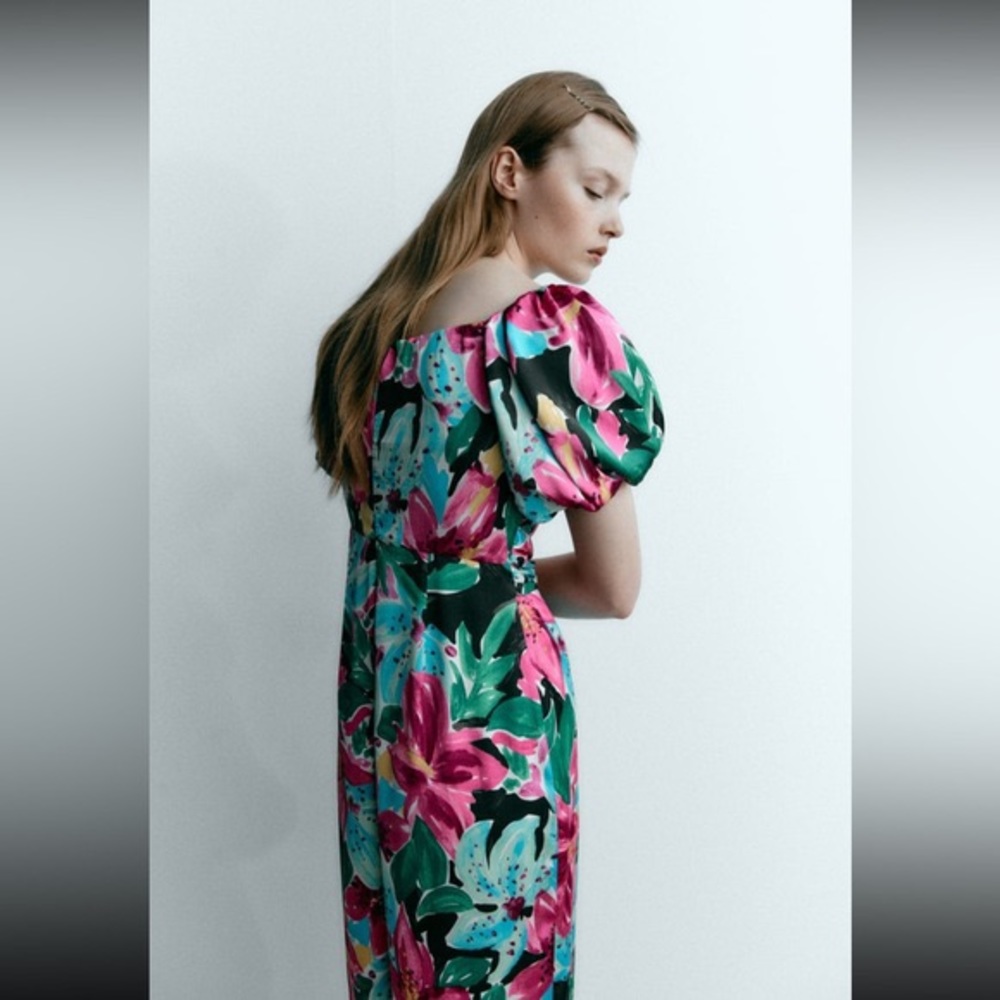 Zara | Colouful Floral Print Jumpsuit Bloggers Favourite - Picture 8 of 9